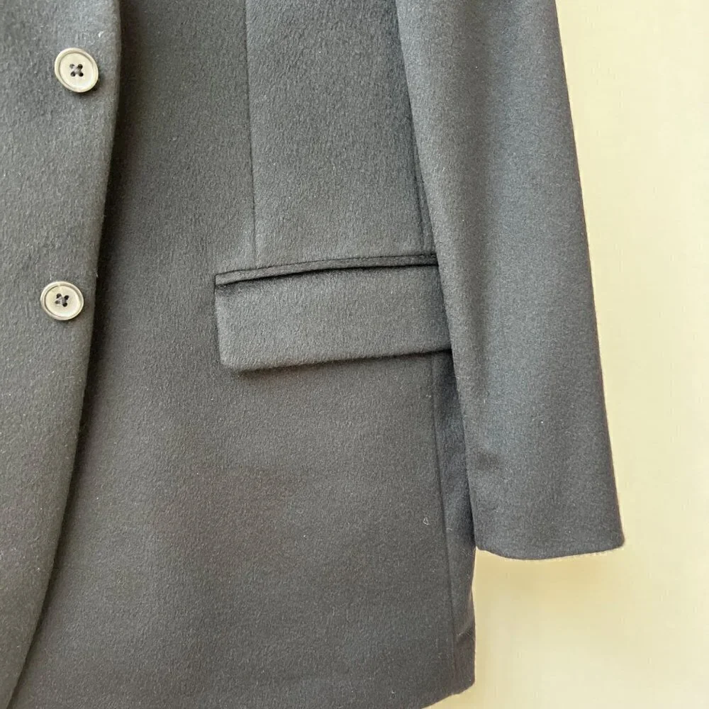 Brooks Brothers Tollegno 1900 Cashmere Madison Fit sportcoat, Black, Size 46R